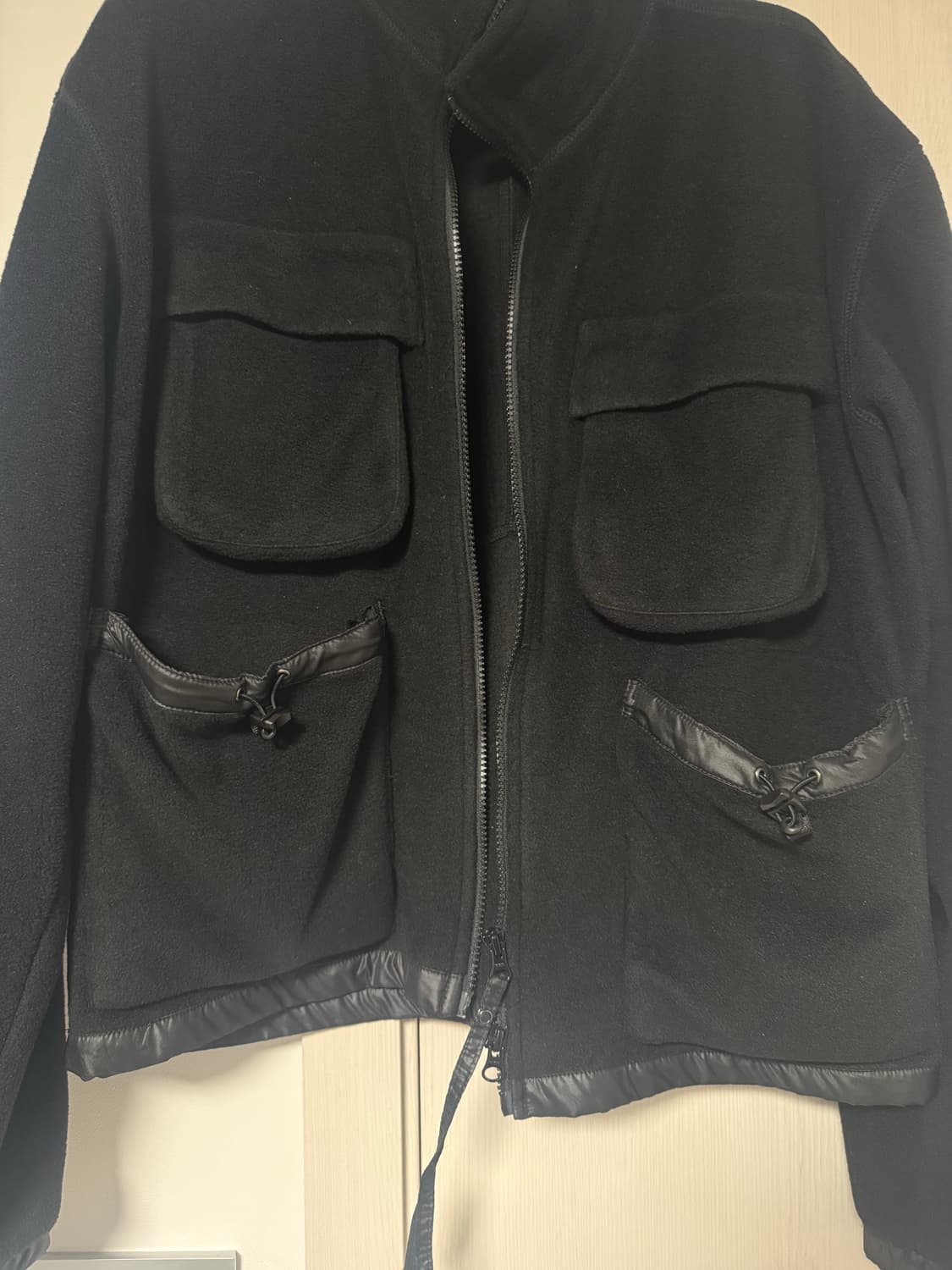 언어펙티드 블랙 후리스 자켓 상품이미지3