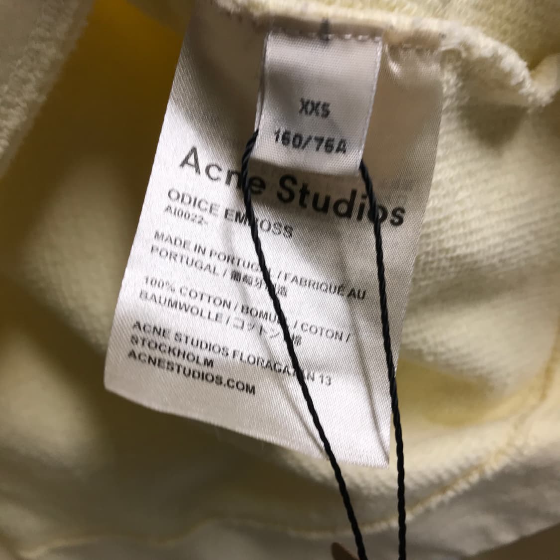 아크네스튜디오 크롭 맨투맨 XXS(W) 상품이미지6