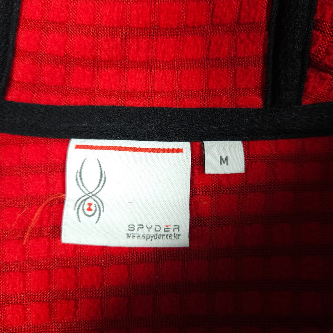 스파이더 후드집업 블랙 상품이미지5