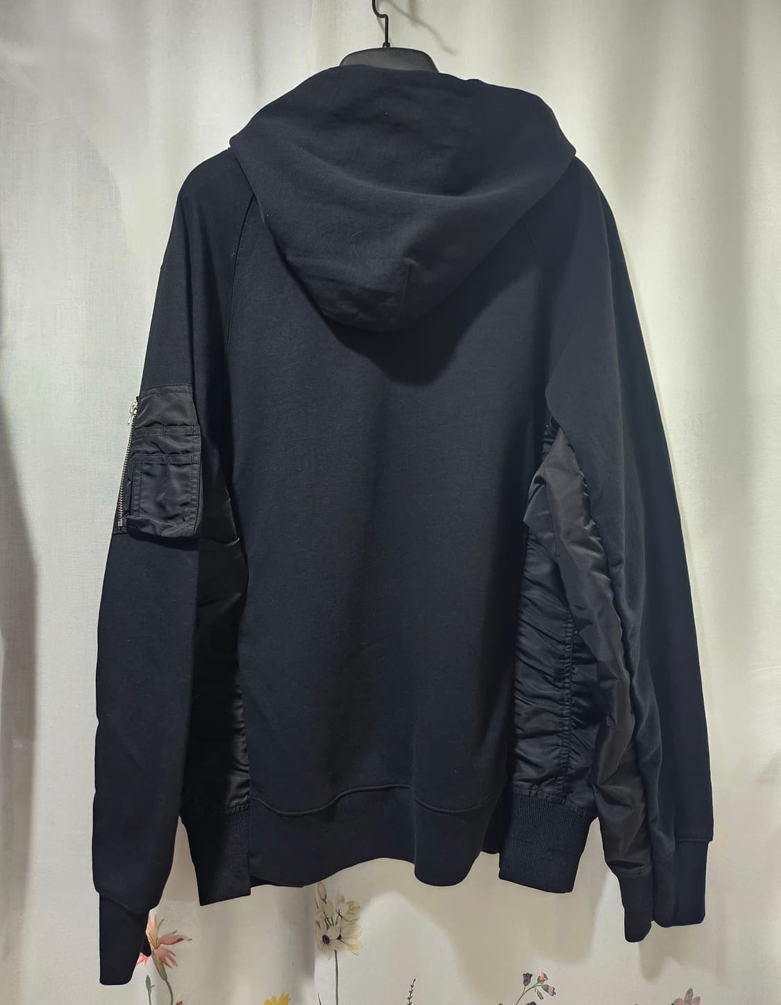 나이키x사카이 nrg후드 블랙 L 상품이미지3