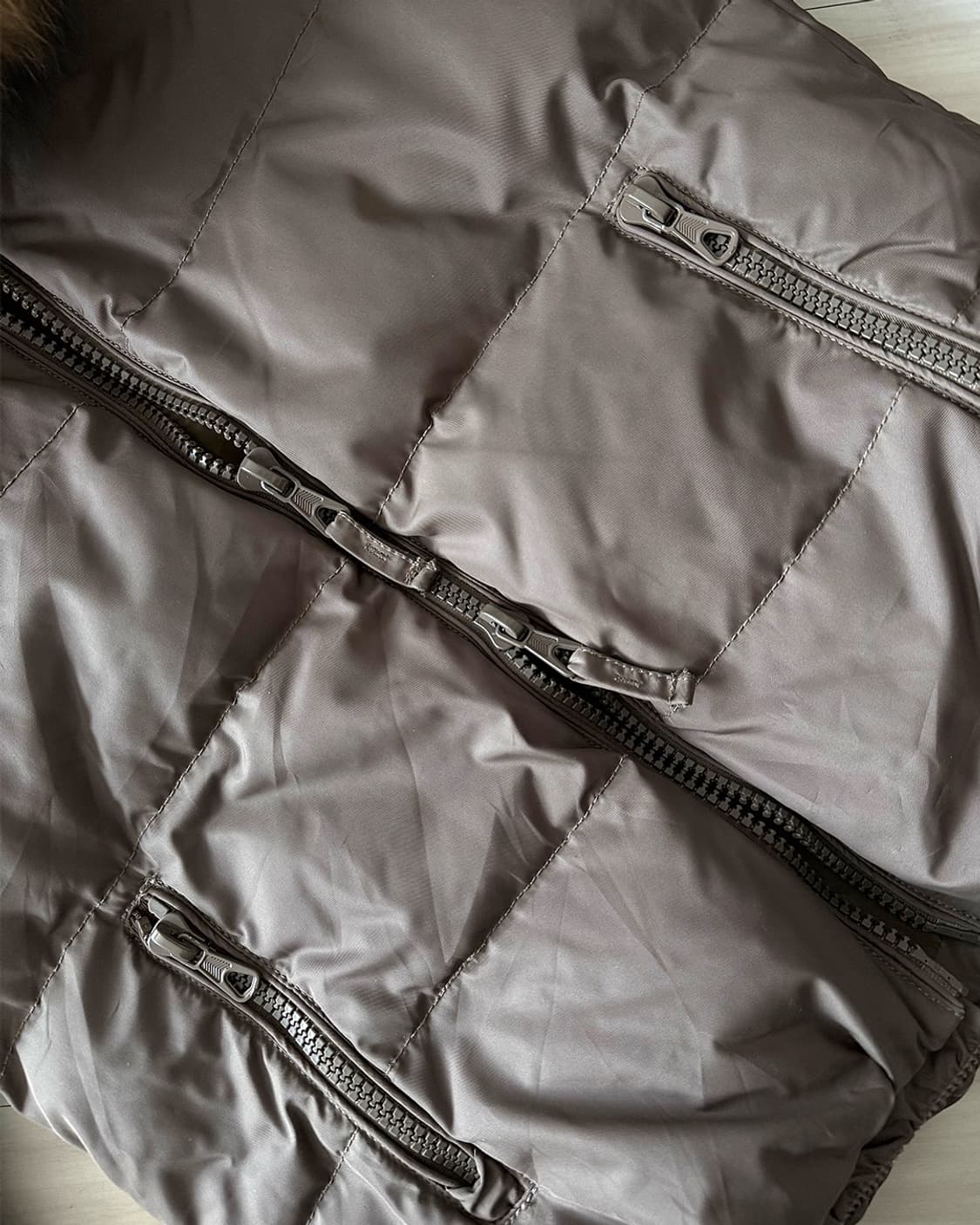 Archive G.O.A khaki brown duck down padd 상품이미지10