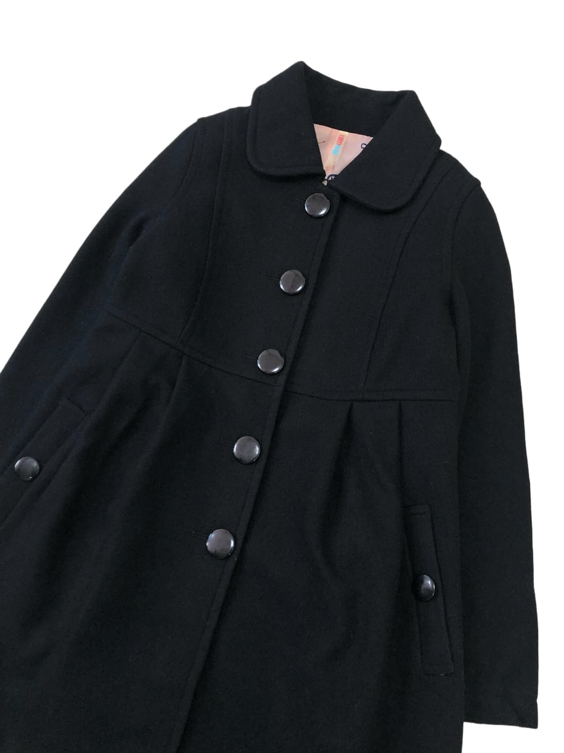 슬림핏 미디 블랙 코트 상품이미지9