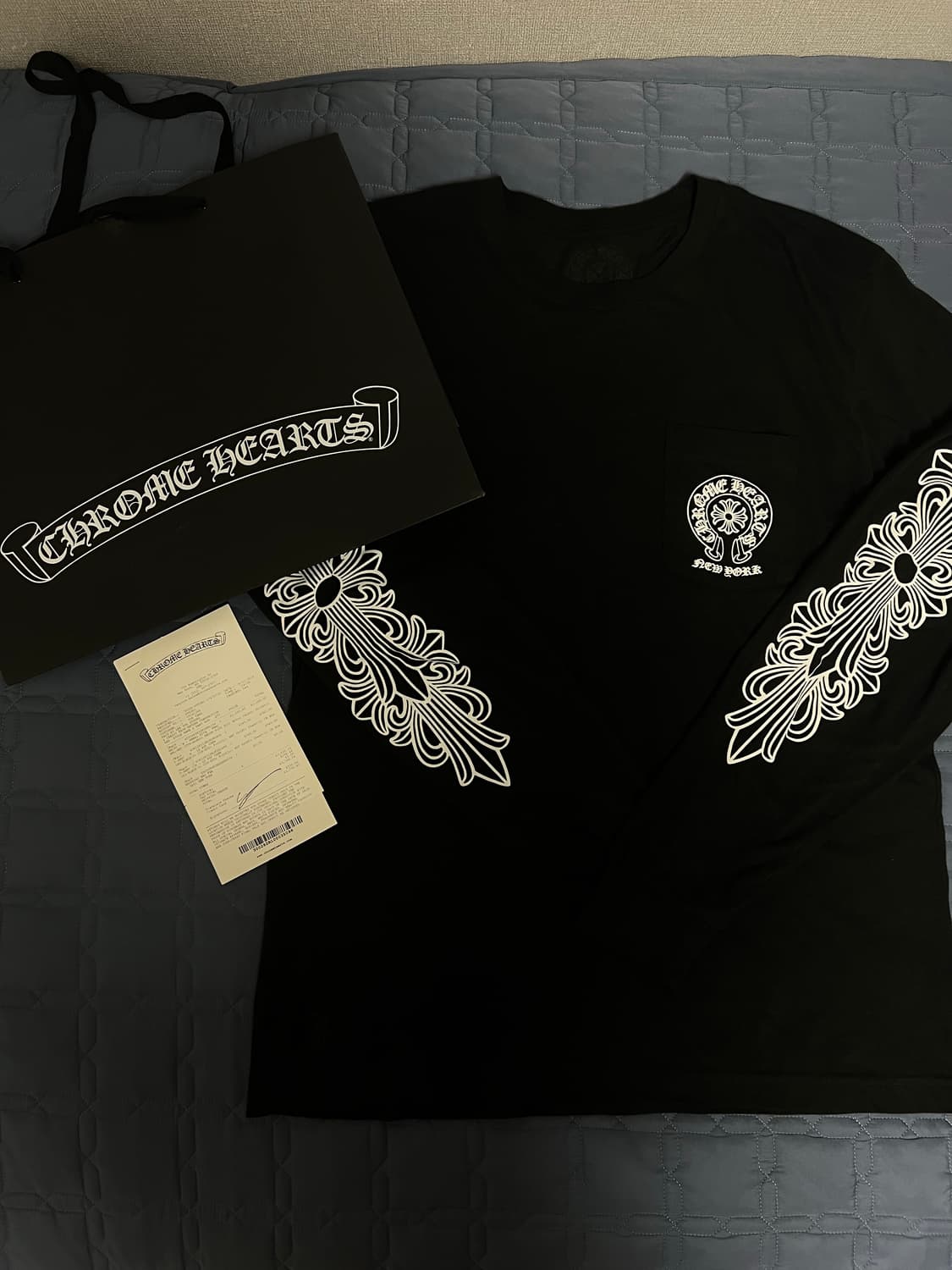 크롬하츠 홀스슈 롱슬리브 블랙 뉴욕 L 상품이미지1