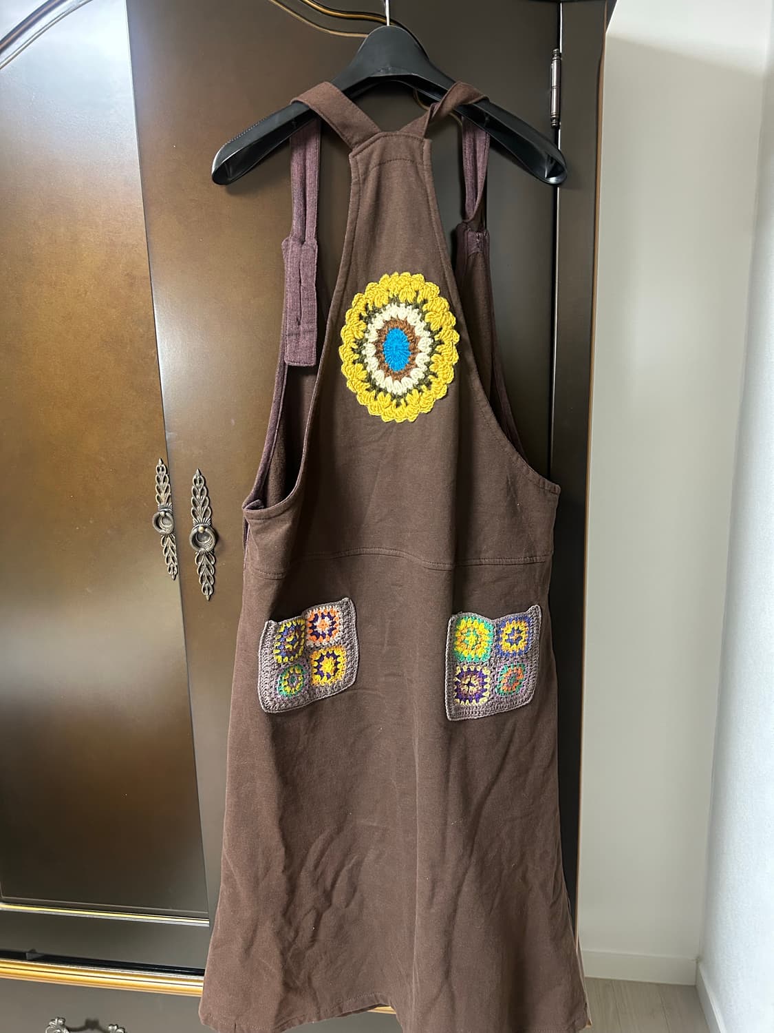 빈티지모리걸 히피모리 하구미 패치 원피스 상품이미지3