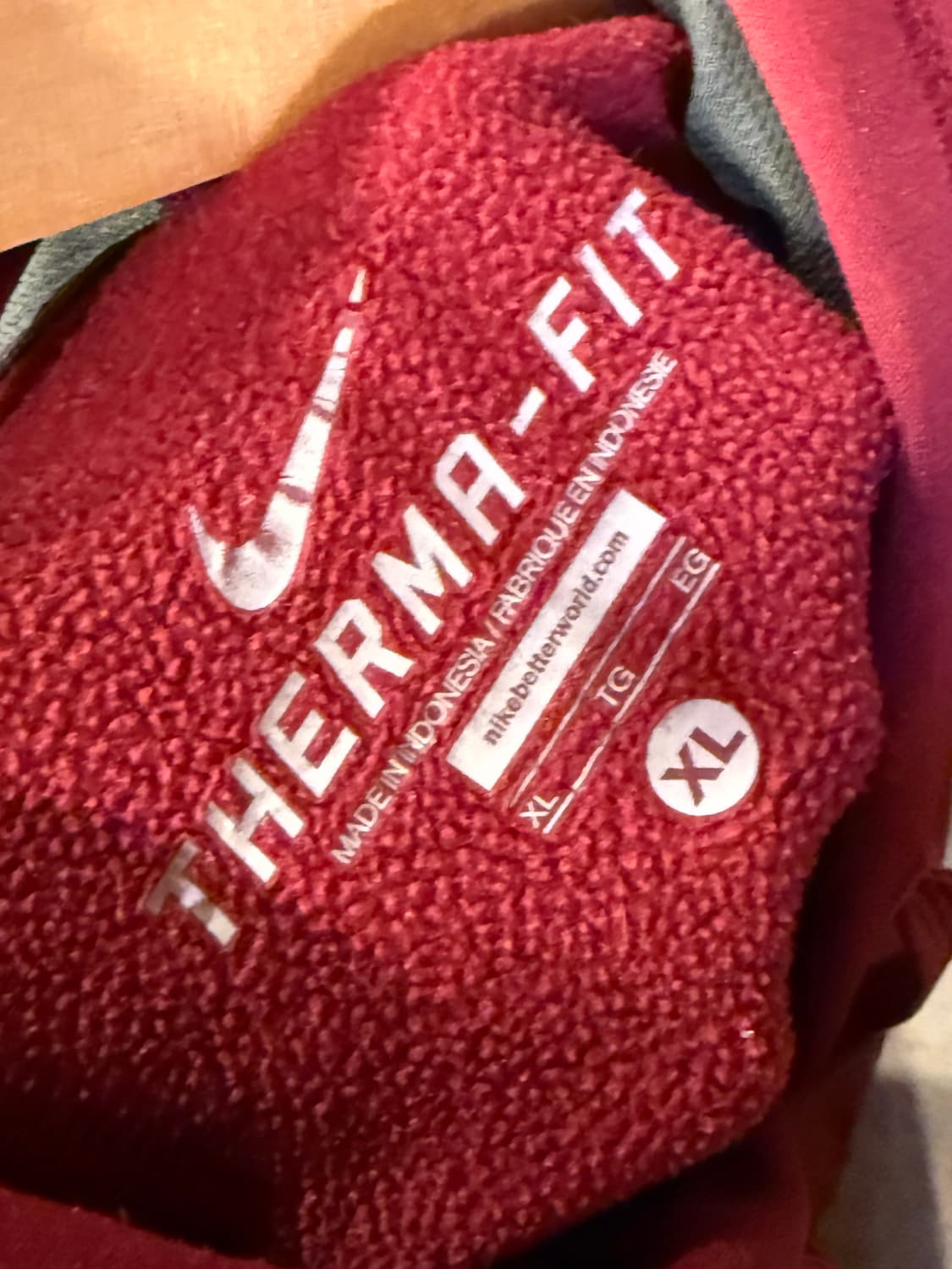 나이키 버건디 후드티 상품이미지3