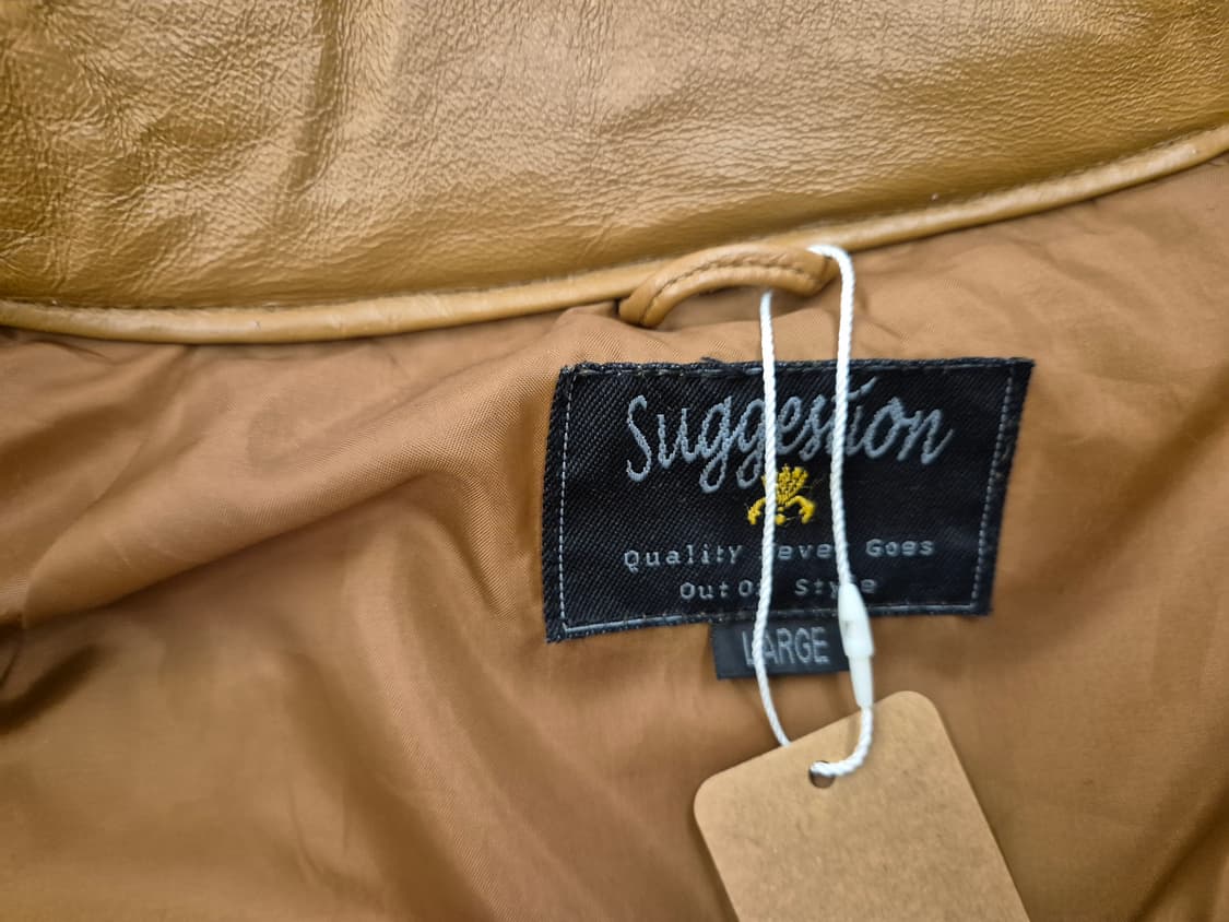 90s suggestion 레더 다운 자켓 상품이미지8