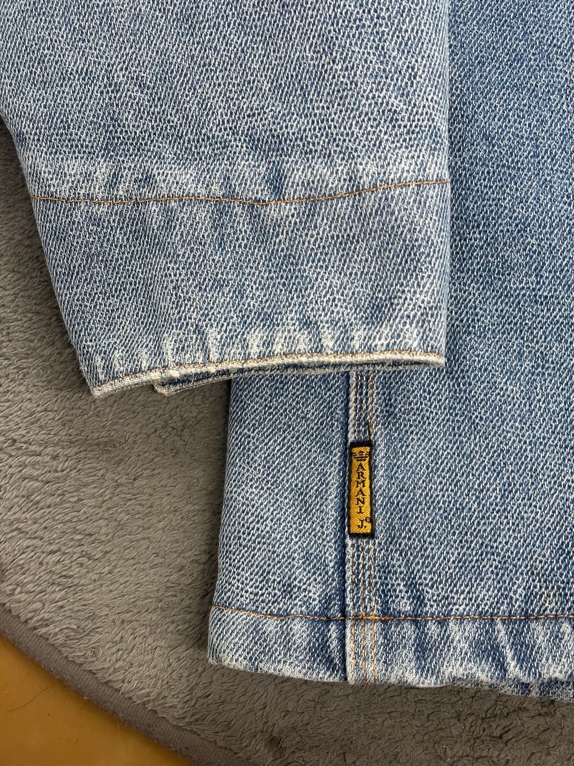 80s Armani Jeans 데님 초어 자켓 XL 상품이미지6
