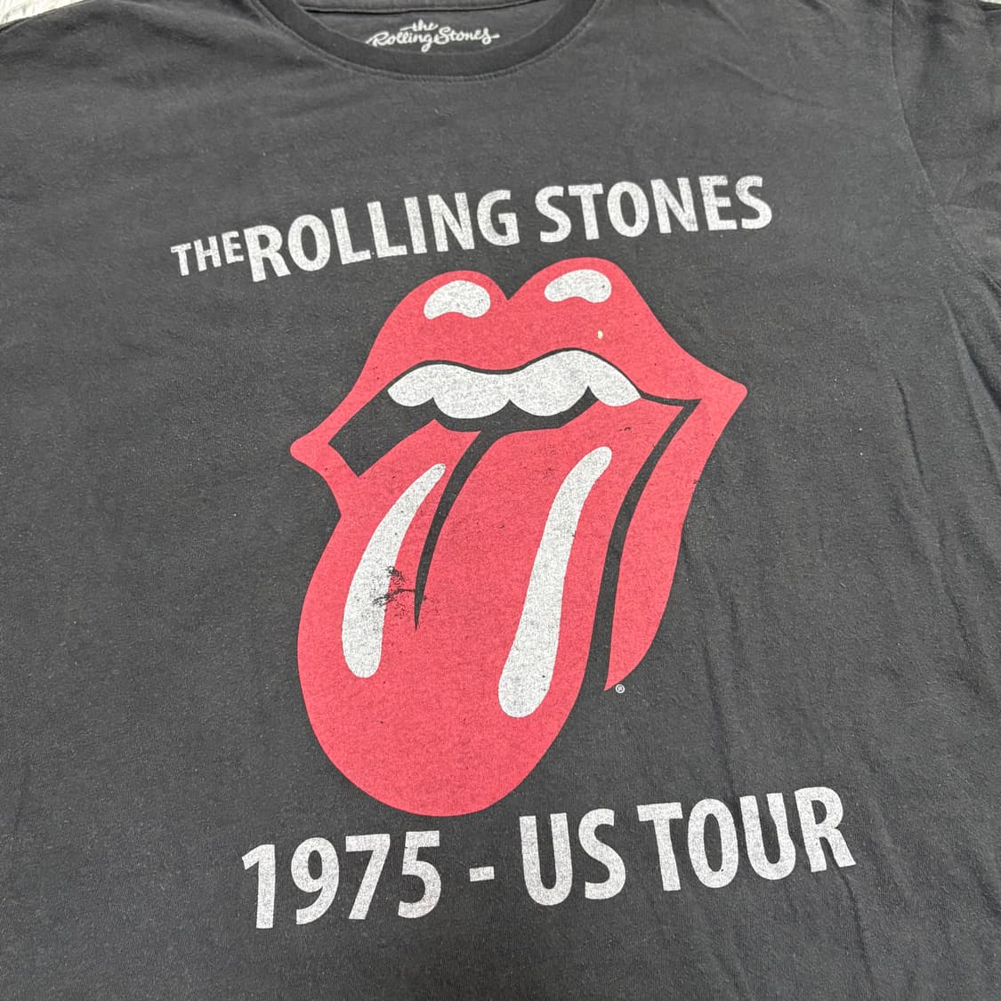 롤링스톤즈 1975 US Tour 티셔츠 faded 상품이미지2