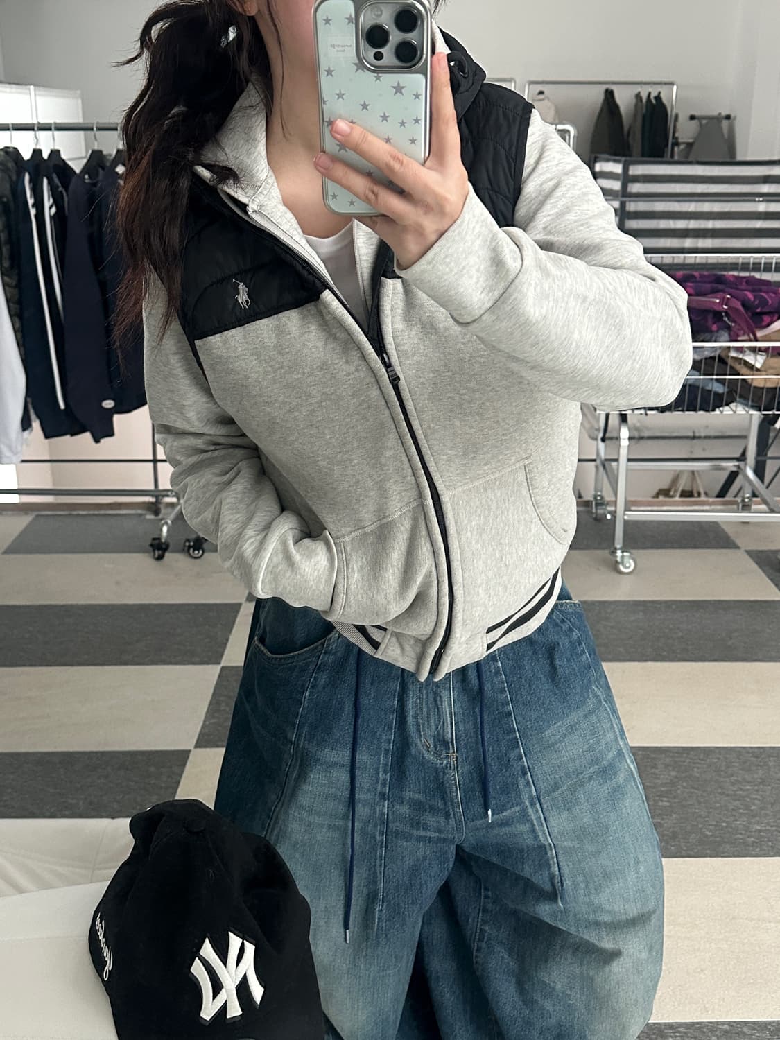 폴로 랄프로렌 패브릭믹스 후드 베스트 상품이미지8