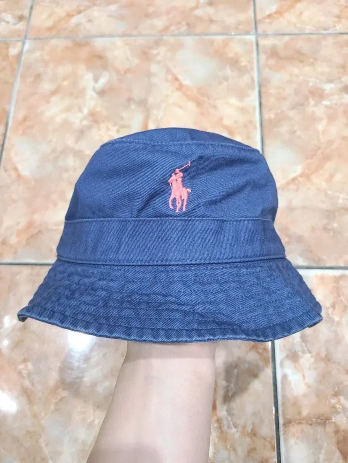 폴로랄프로렌 네이비 핑크 버킷햇 상품이미지1