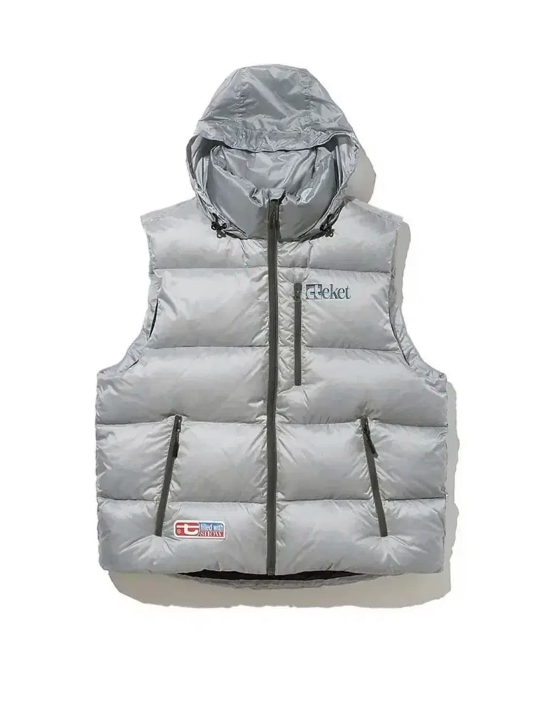 Teket 테켓 스노우볼 다운 베스트 그레이 (M) 상품이미지1
