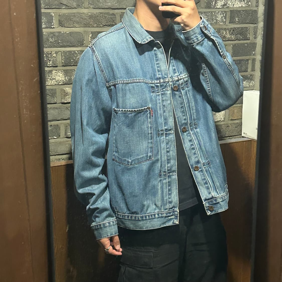 L) 리바이스 타입원 1세대 청 데님 자켓 지쟌 유럽판 상품이미지1