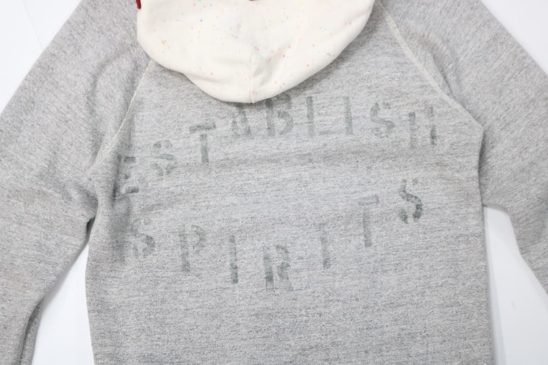 데님 던가리 빈티지 레터링 믹스 후드 스웻셔츠 상품이미지7