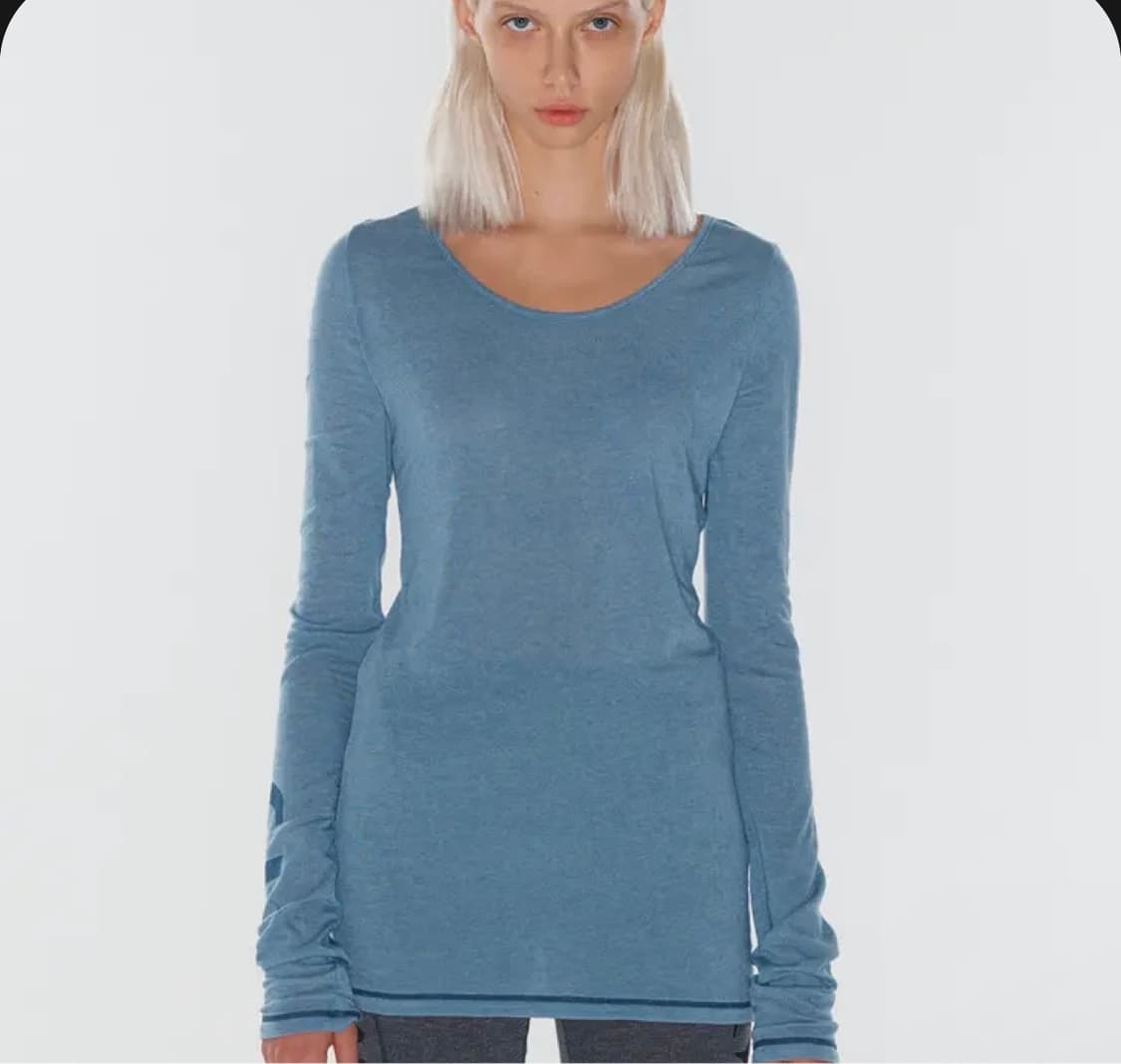 오픈와이와이 YY U-NECK T-SHIRT, BLUE 상품이미지1