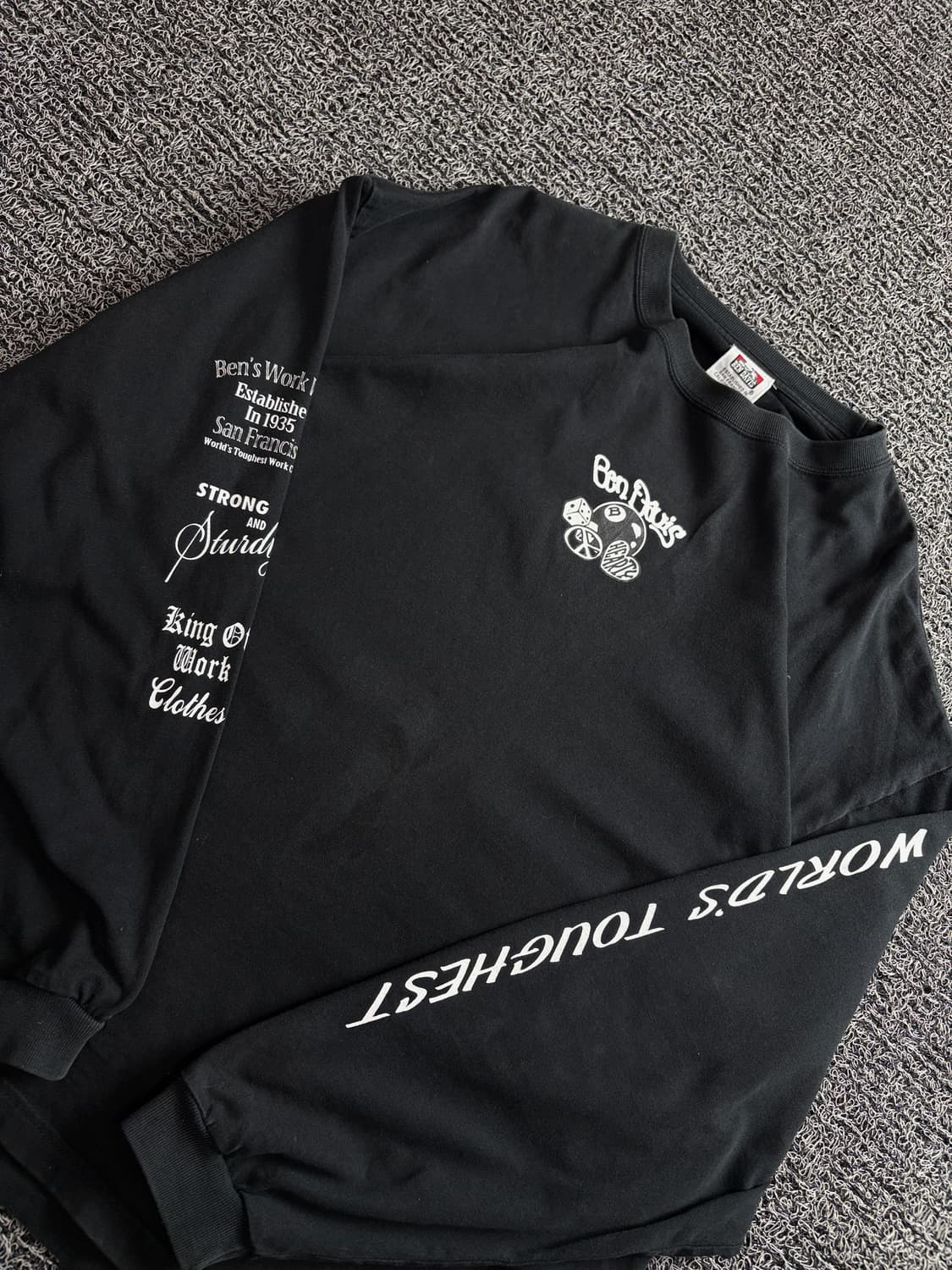 벤데이비스 워크웨어 멀티 빅로고 크루넥 맨투맨 4159 상품이미지3