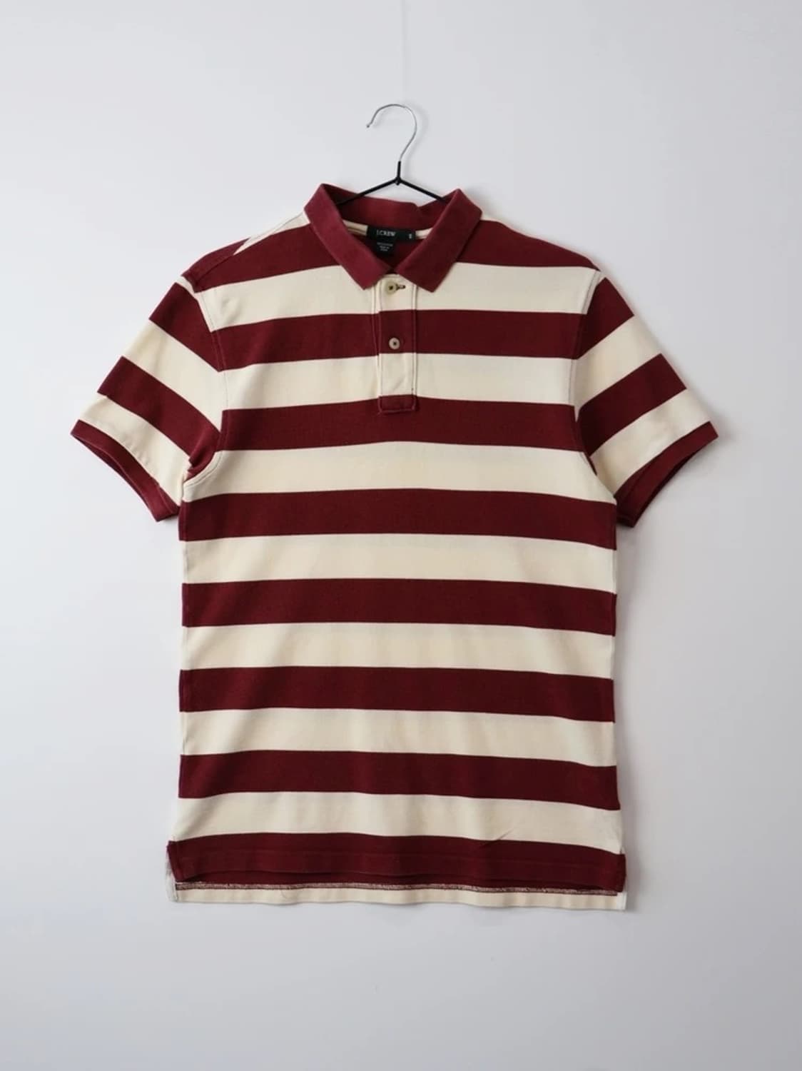 J.CREW Burgundy Stripe Polo Shirt 상품이미지3