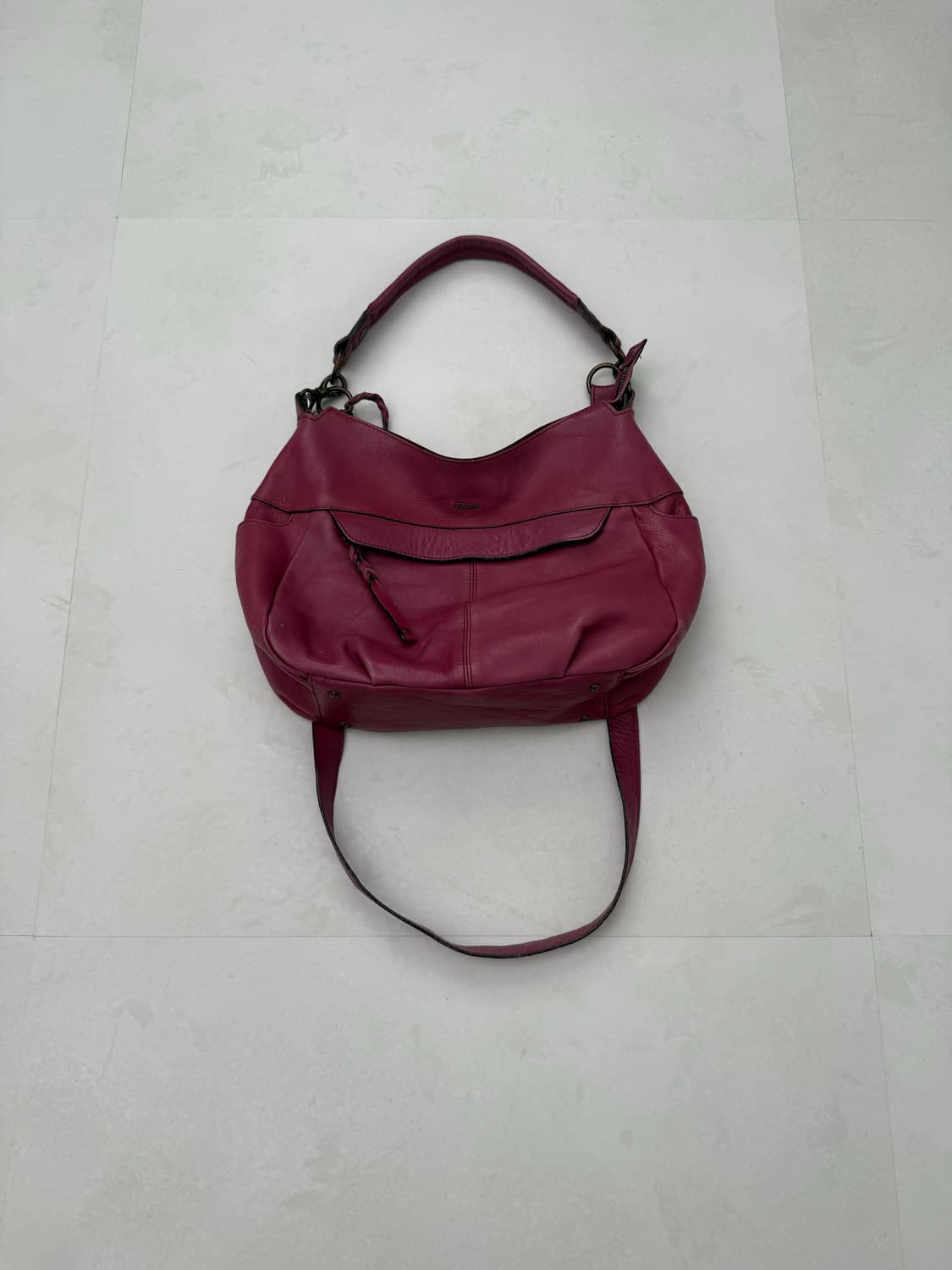 하프문 쉐입 숄더,크로스 백 상품이미지2