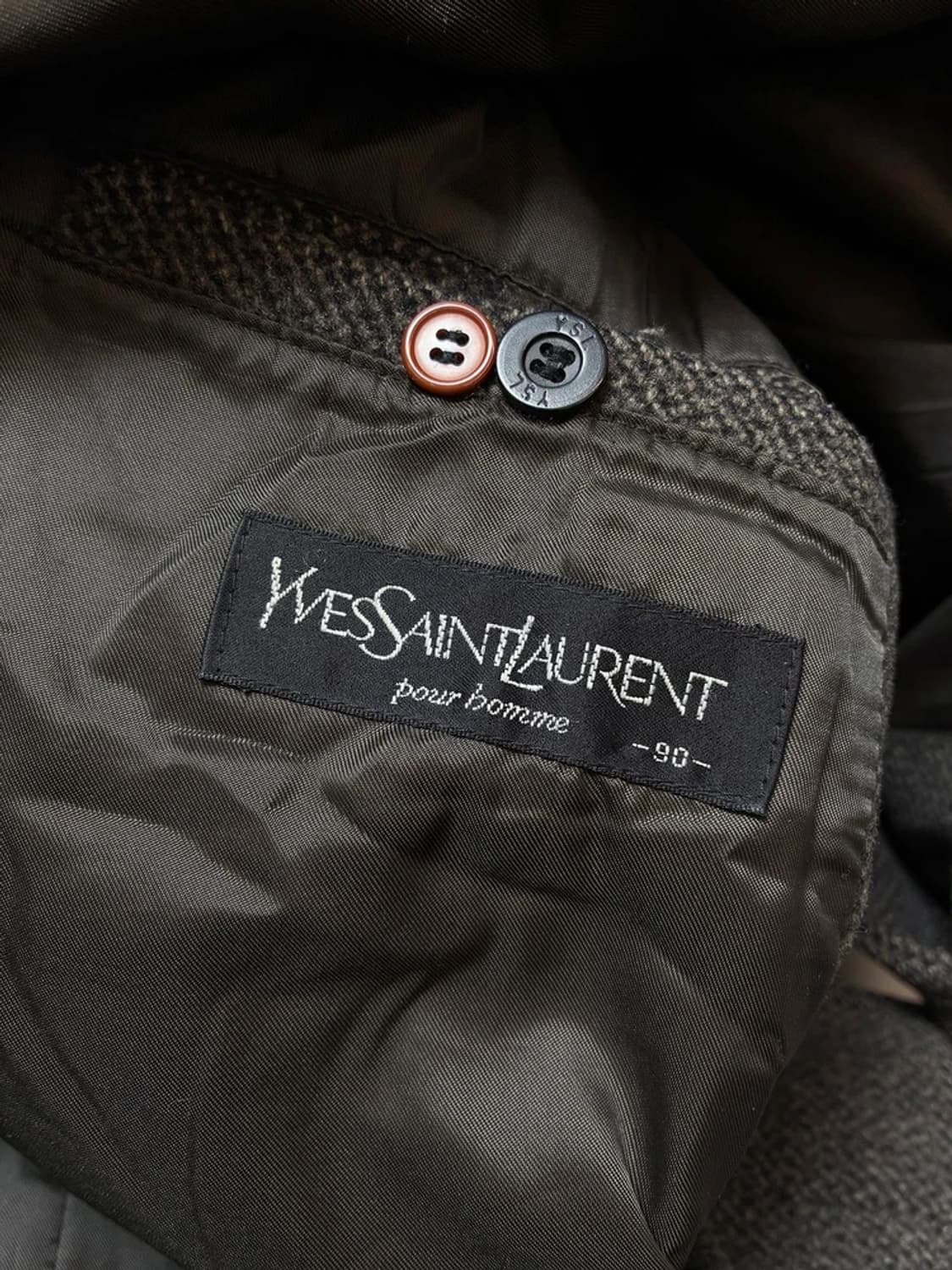 입생로랑 YSL 00s 울 헤링본 맥 코트 PN8457 상품이미지7