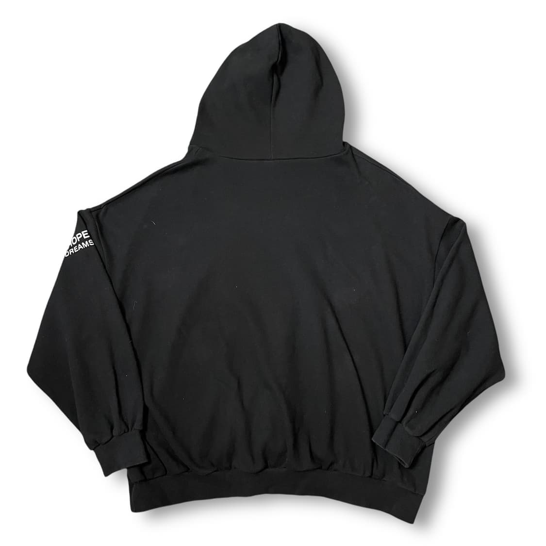 빈티지 빅사이즈 오버핏 블랙 버터플라이 후드티 상품이미지2