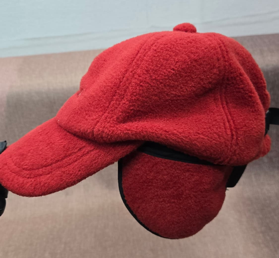 몽벨 플리스 귀마개 볼캡 레드 상품이미지5