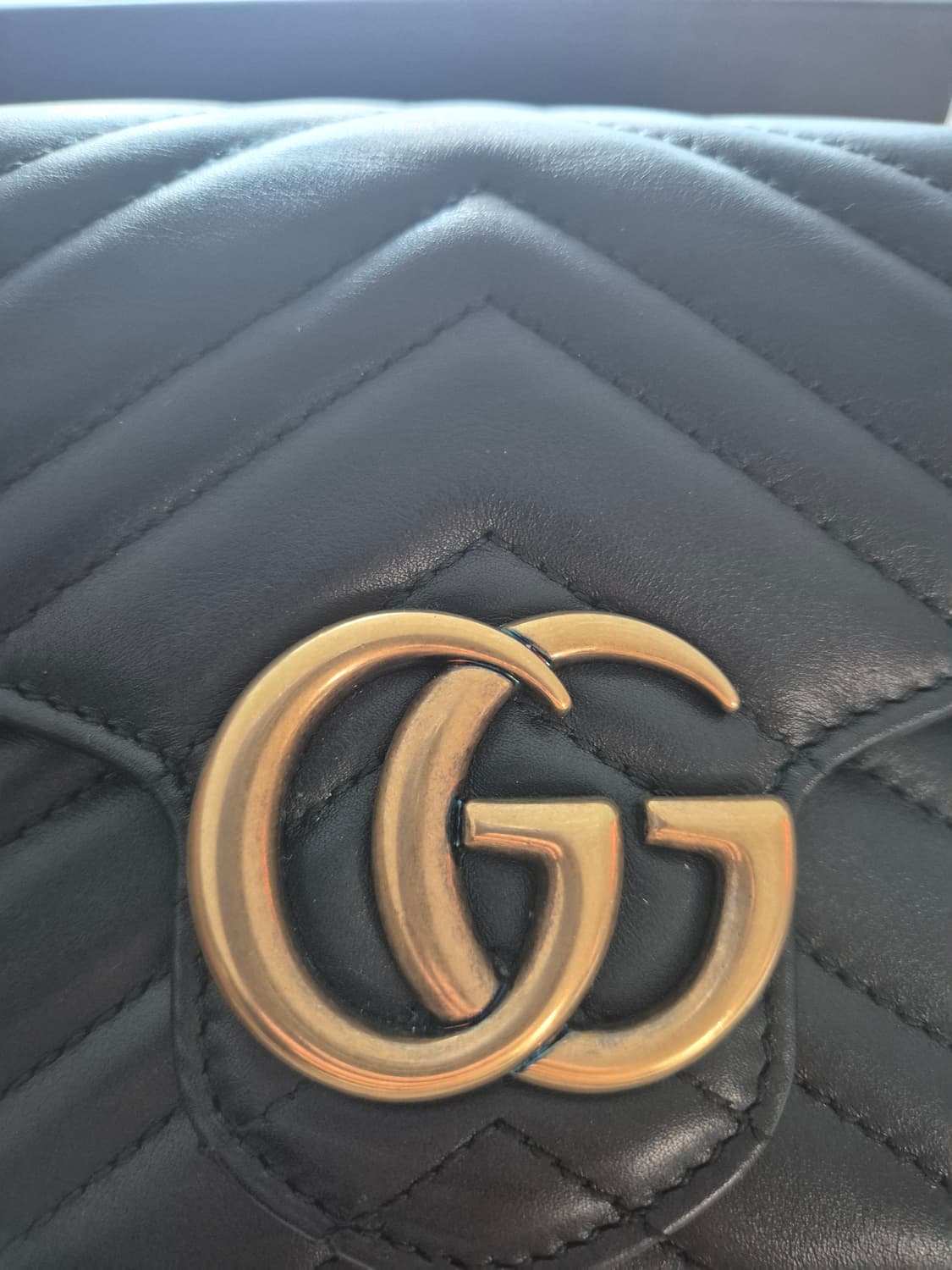 구찌 마몽 마틀라세 쉐브론 레더 미니 체인백 상품이미지9