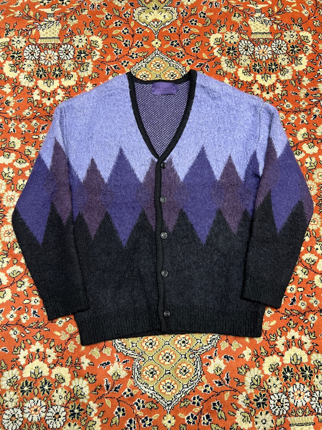 [S] 비슬로우 아가일 울 가디건 (100) 상품이미지1