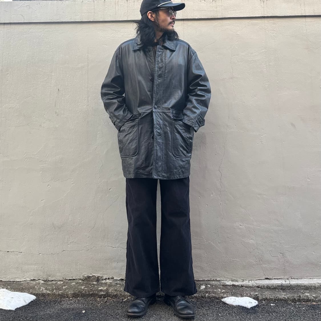 빈티제 레더 카 코트 상품이미지9