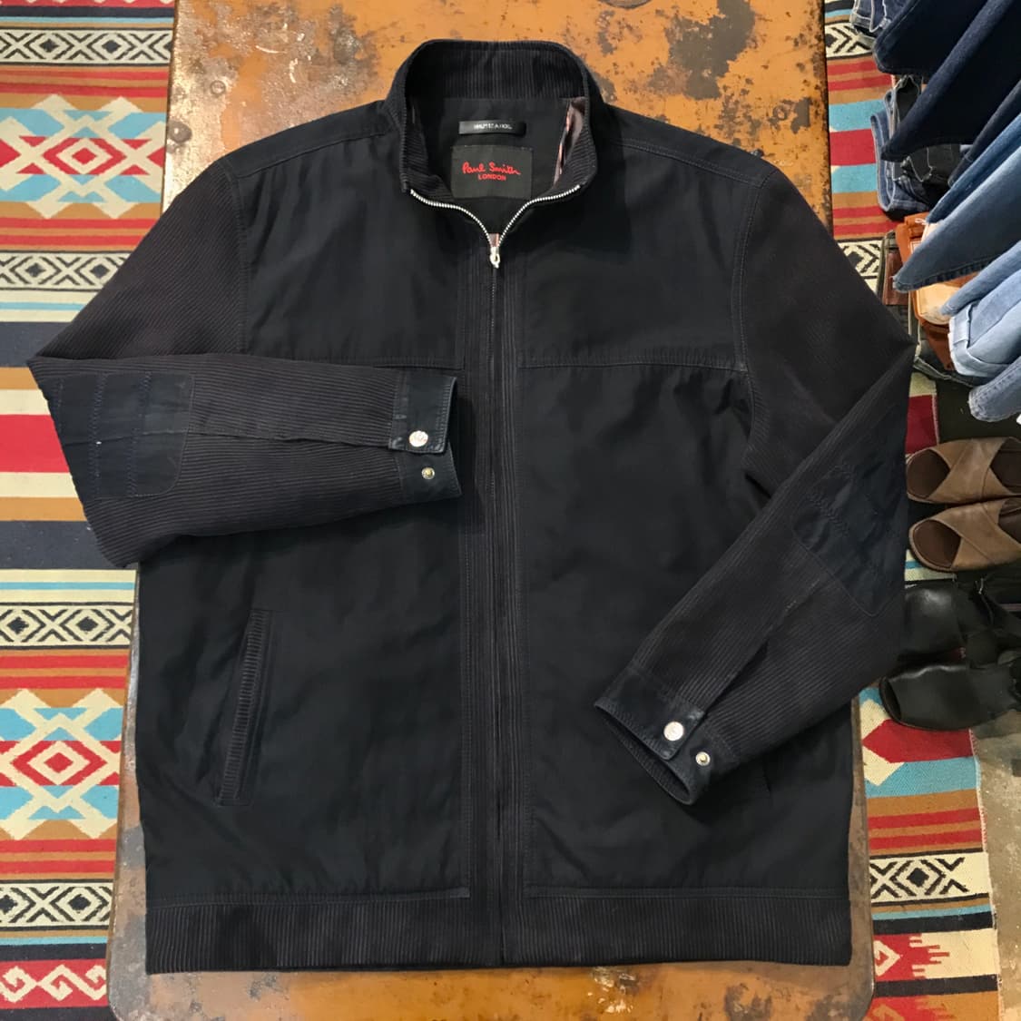폴스미스 블랙 집업 블루종 자켓 점퍼 남성 105 사이즈 상품이미지1