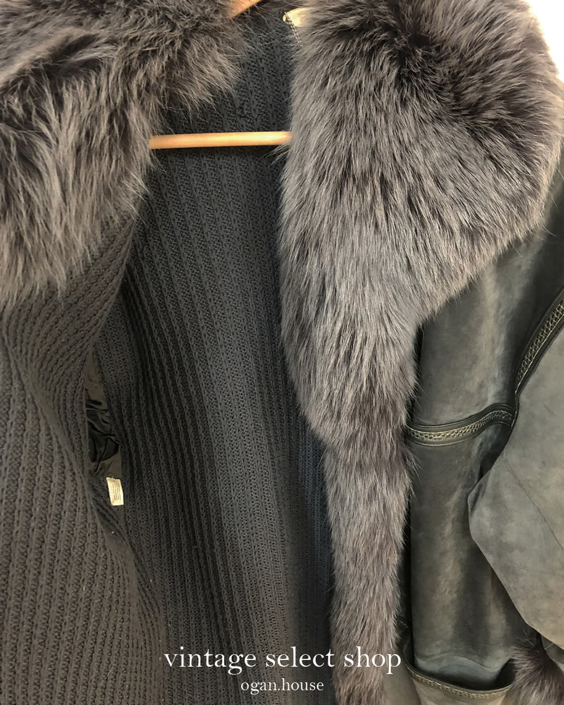 vintage eco fur mustang coat 상품이미지4