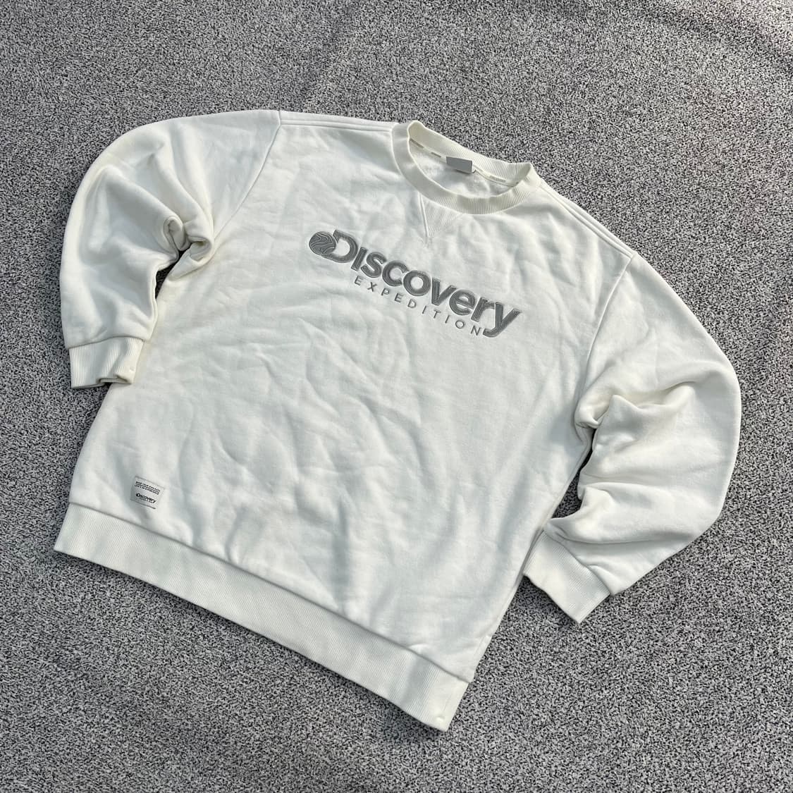 100 디스커버리 기모 빅로고 맨투맨 0320M 상품이미지1