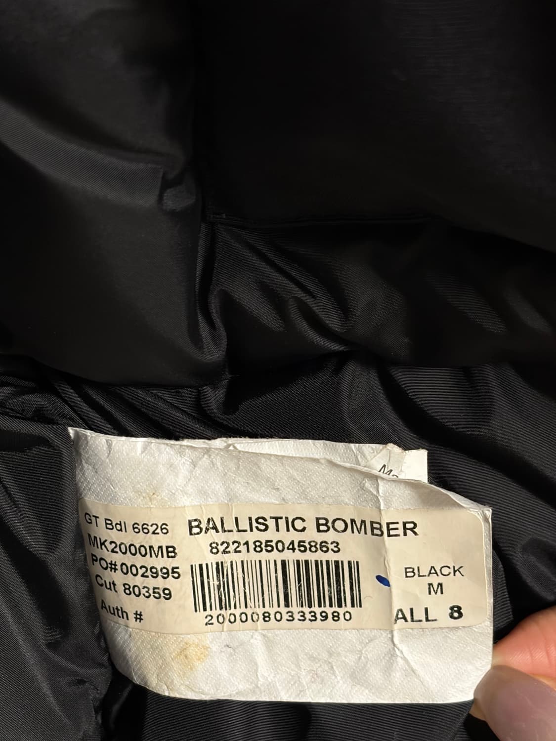 무스너클 발리스틱 봄버 A급 (사이즈M) 상품이미지7