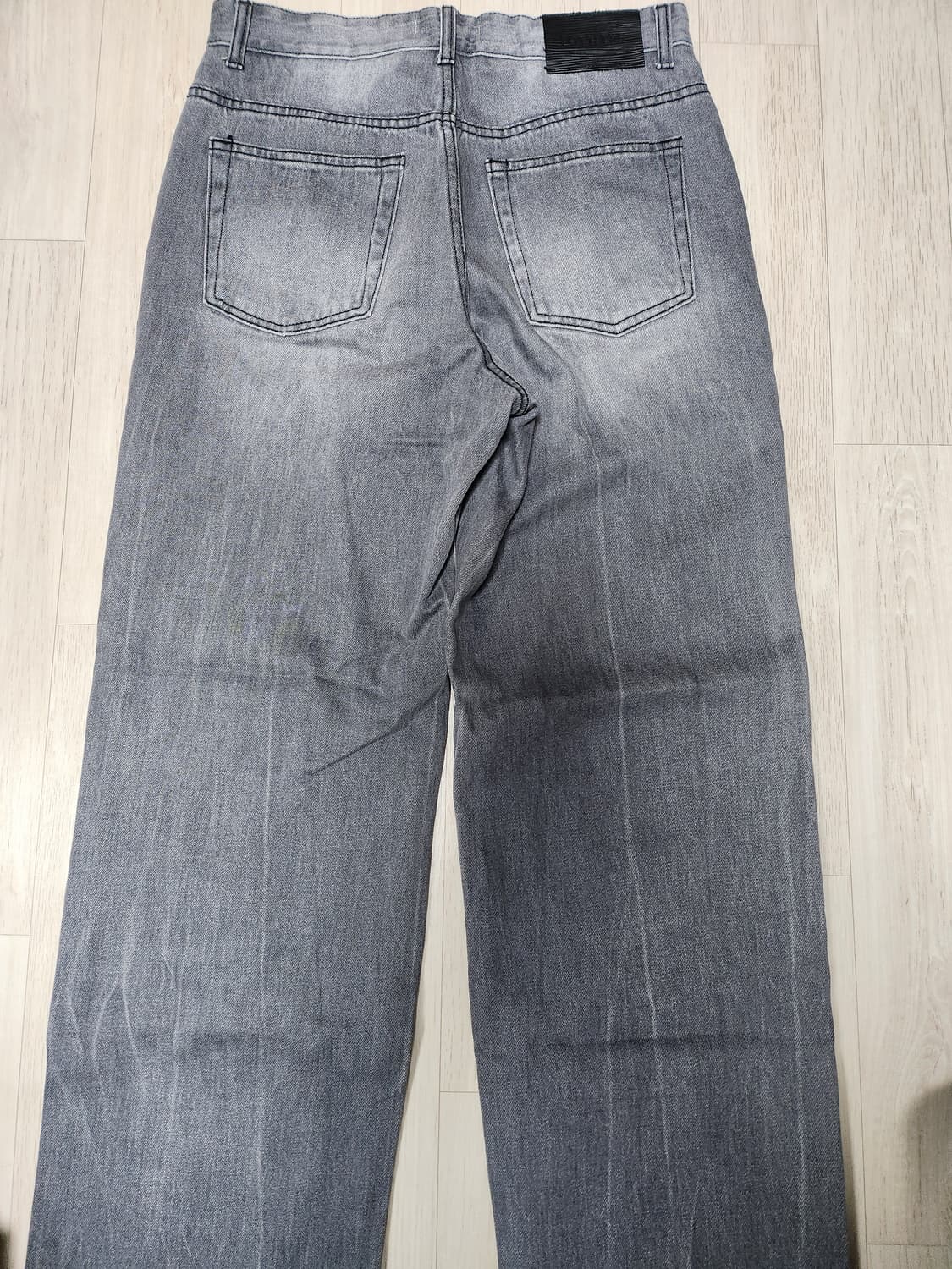 포트너스 문 워싱 데님 팬츠 블랙 M (그레이 데님) 상품이미지3