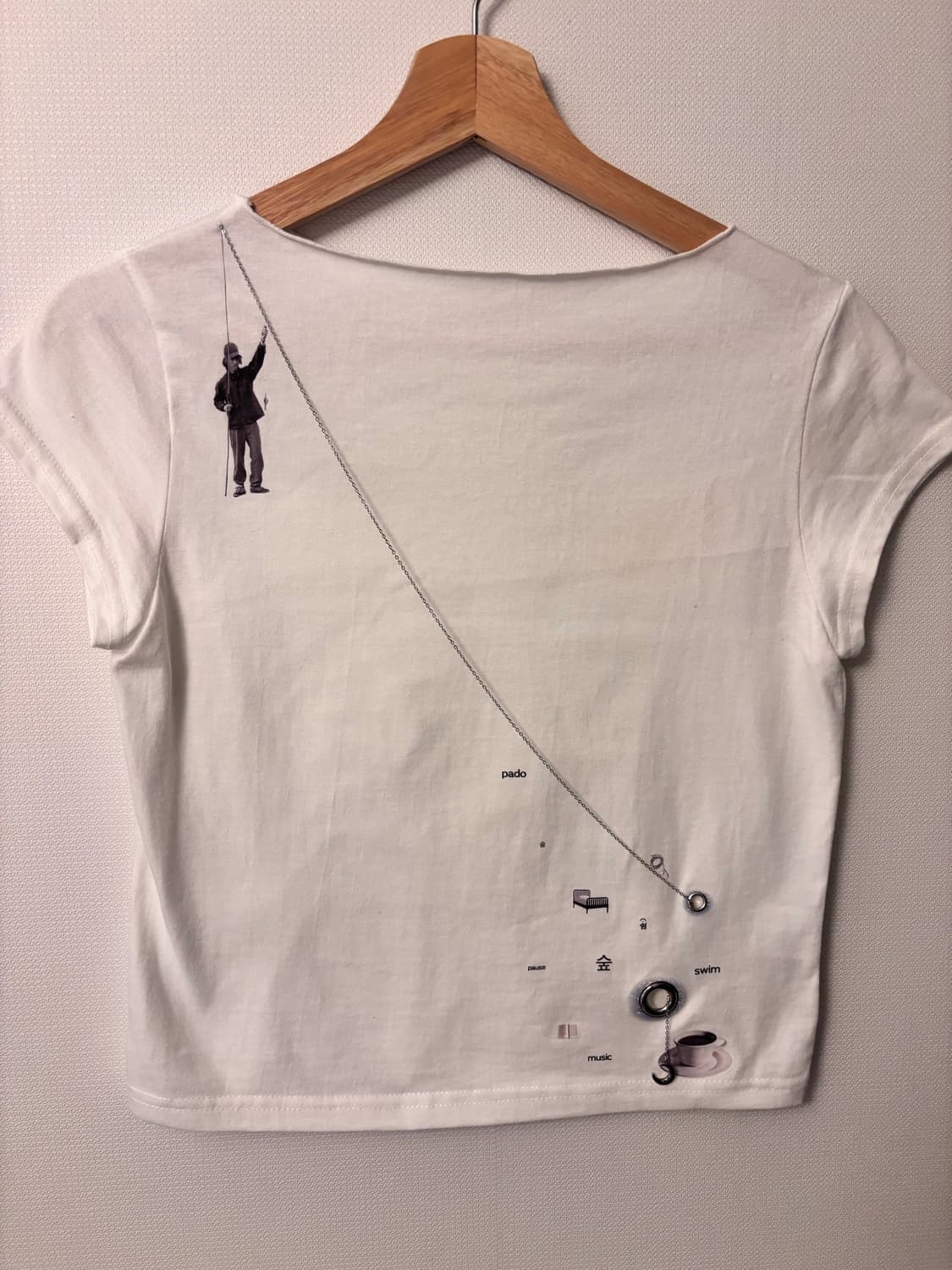 써멈보넘 후크 보트 넥 반팔 티셔츠 Summum Bonum 상품이미지1