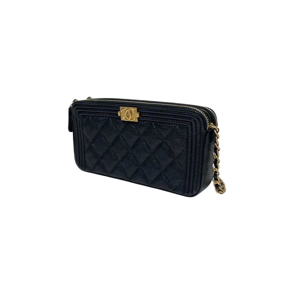 샤넬 보이샤넬 캐비어 더블 지퍼 WOC 체인 크로스백H00264 상품이미지3