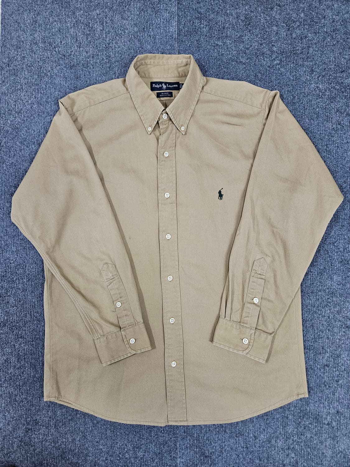 랄프로렌 베이지 옥스포드 셔츠 브레이크핏(급처) 상품이미지1