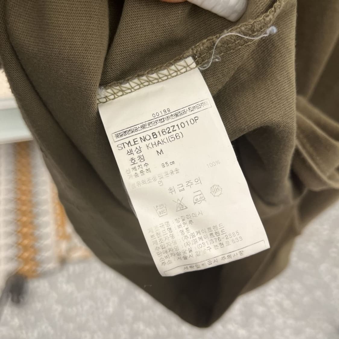 버커루 빈티지 스트릿 펑크 올리브그린 반팔 티 M C10890 상품이미지6