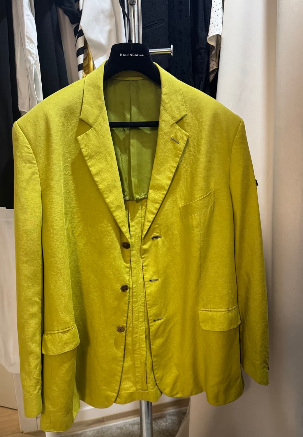 발렌시아가 워시드 오버사이즈 린넨 블레이져 상품이미지1