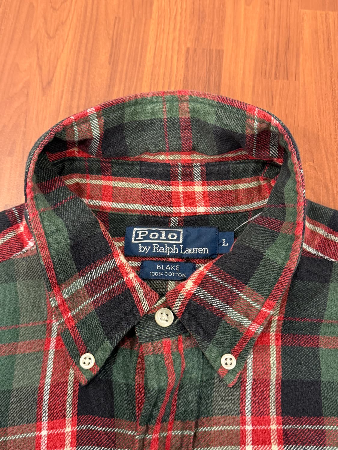 90-00s Polo RL 폴로 랄프로렌 코튼 플란넬 체크 셔츠 상품이미지8