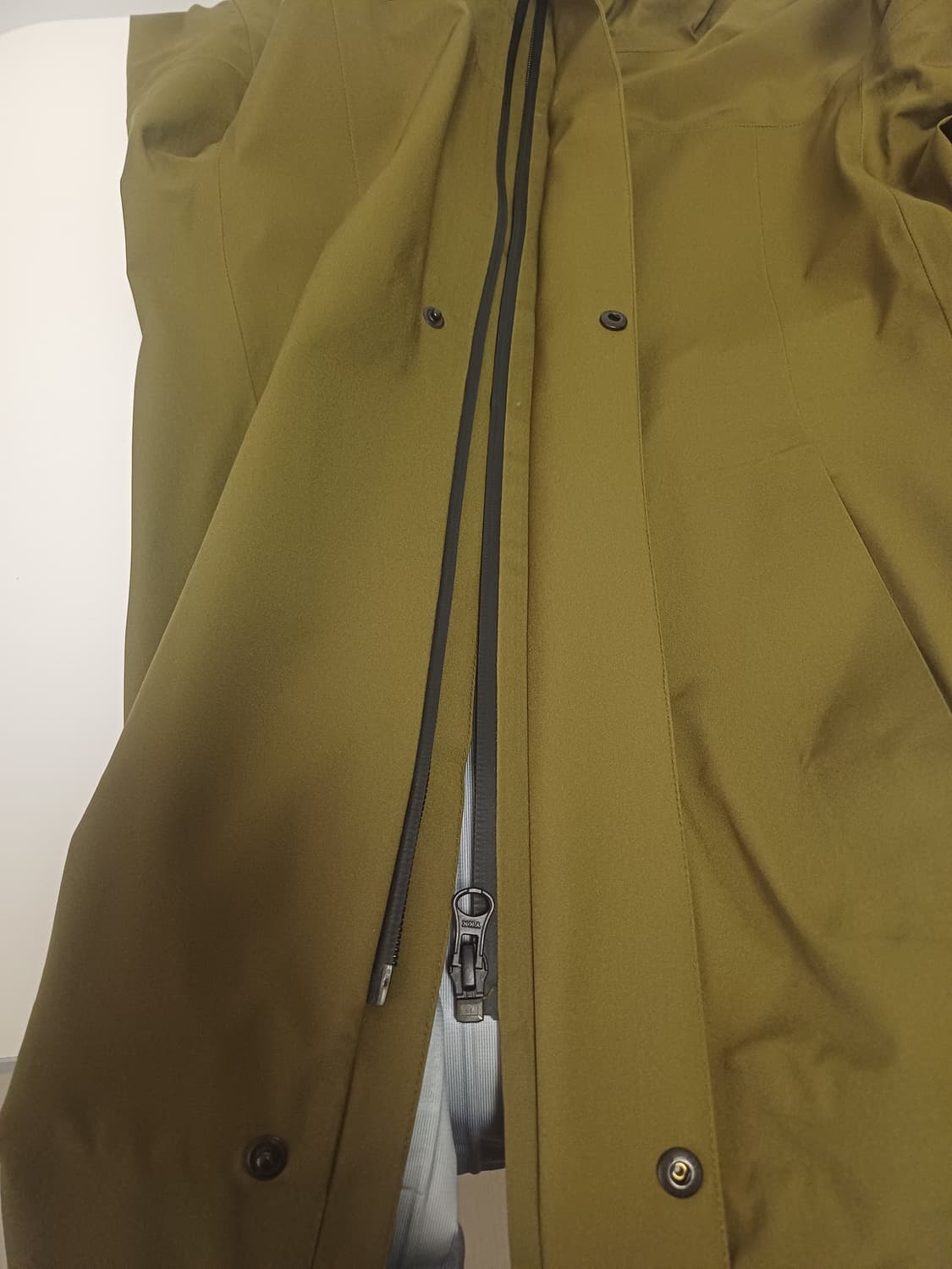 초S급 [심테이핑/방수] 무인양품 MUJI 발수 후드 코트 (올리브/S) 상품이미지8