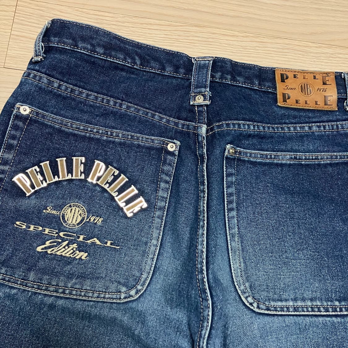 90s PellePelle 펠레펠레 데님 팬츠 상품이미지1