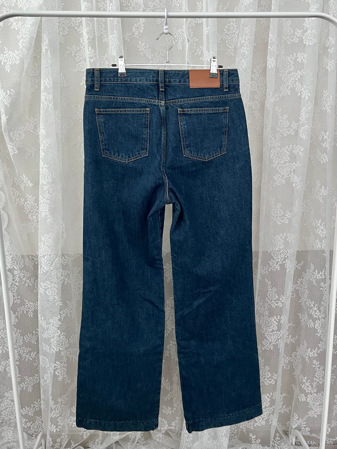 L) 오르 ORR 스트레이트 와이드 데님 청바지 진청 상품이미지2