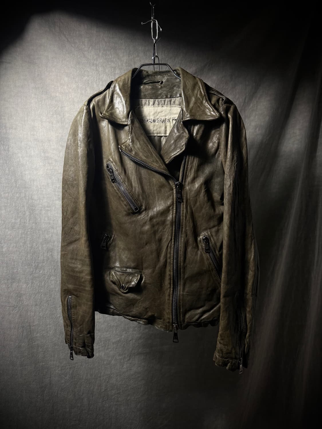 Giorgio Brato Leather Rider Jacket 상품이미지1
