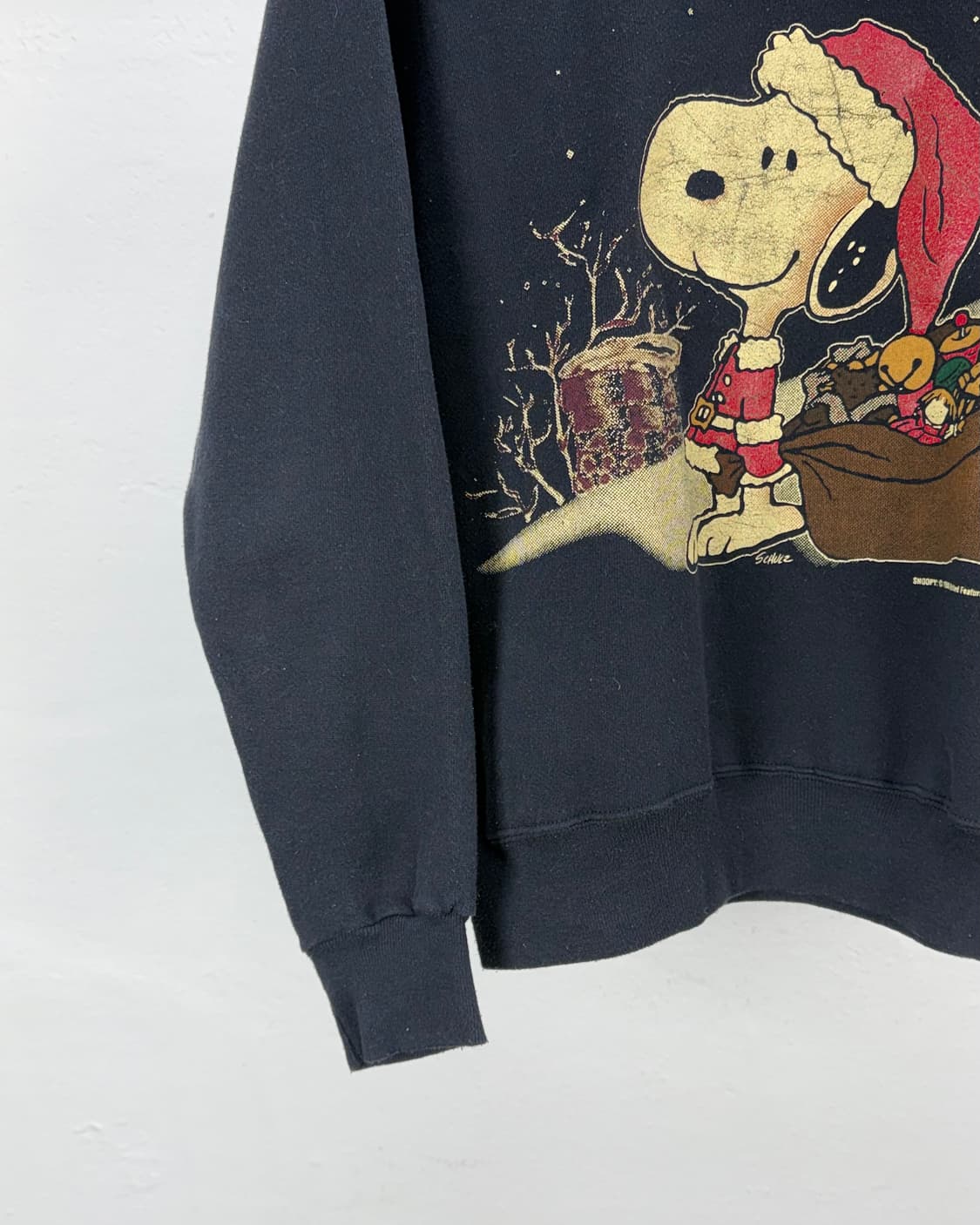 스누피 90s 블랙 피너츠 조스턴 스웨트 셔츠 상품이미지4