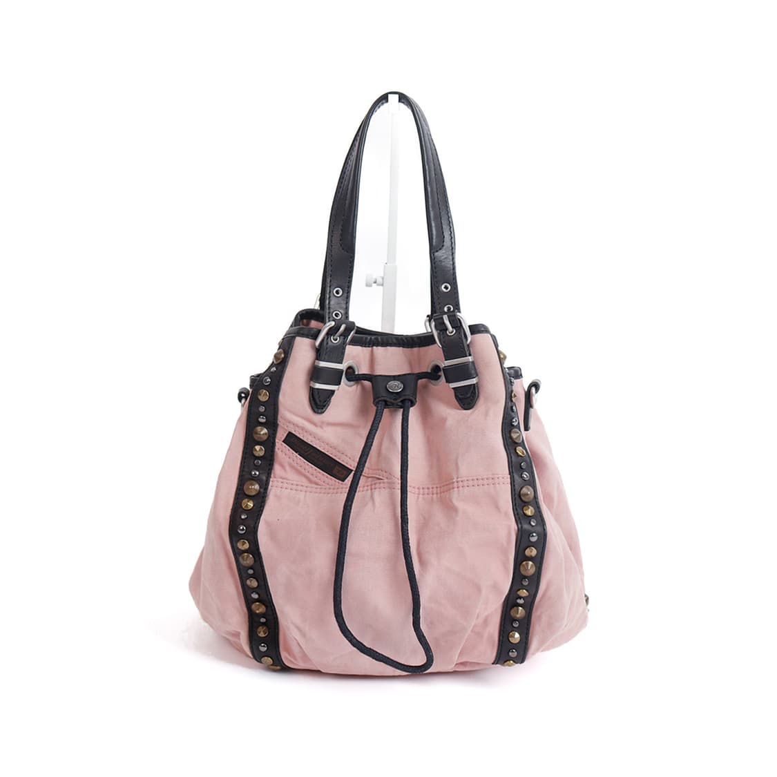 [DIESEL] 스터드 디테일 드로스트링 토트백 상품이미지3