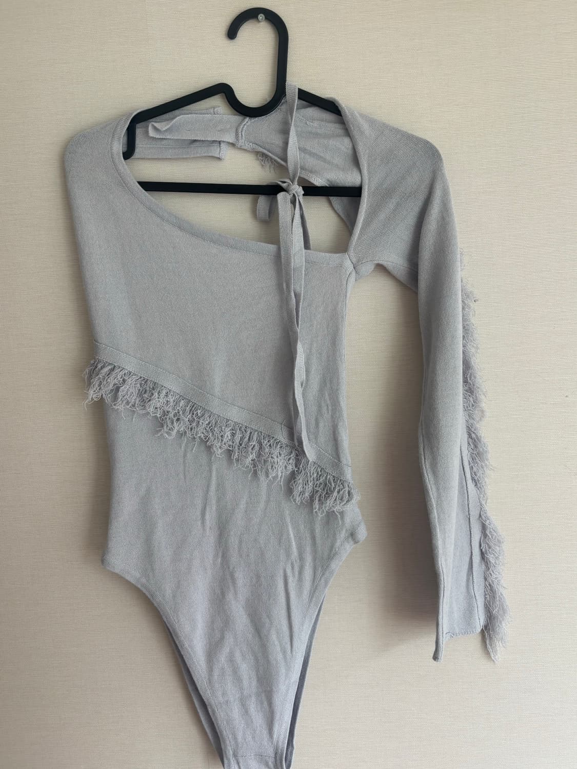 배디 원숄더 니트 바디수트 상품이미지4