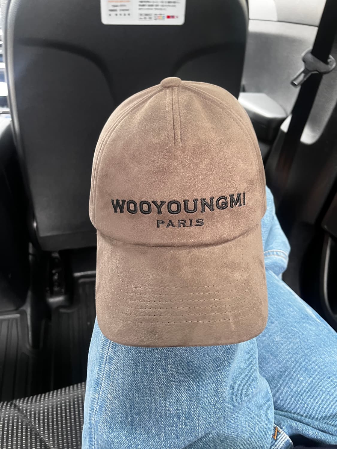 우영미 볼캡 벨뱃 카키그레이 상품이미지2