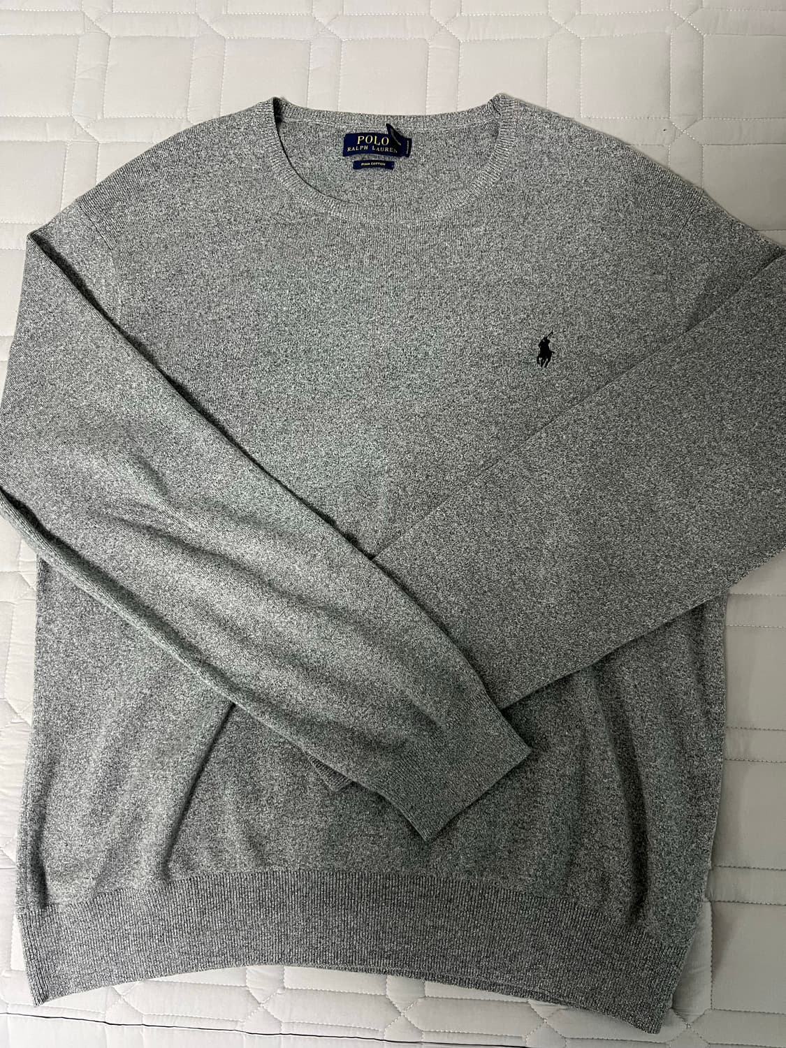 [POLO] 피마 코튼 니트 그레이 (100-105사이즈) 상품이미지1