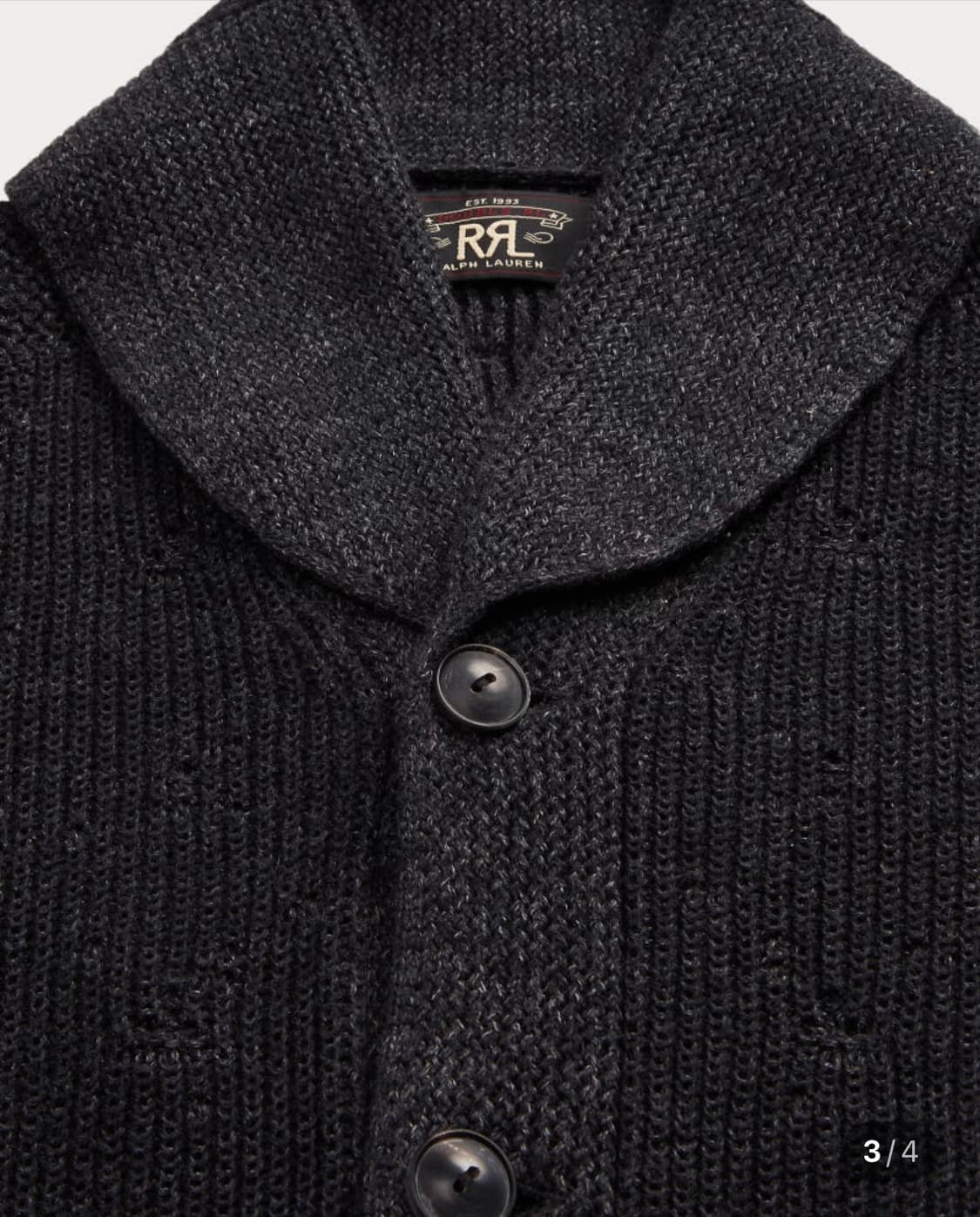 RRL 리페어드 숄카라 가디건 (L사이즈) 상품이미지3