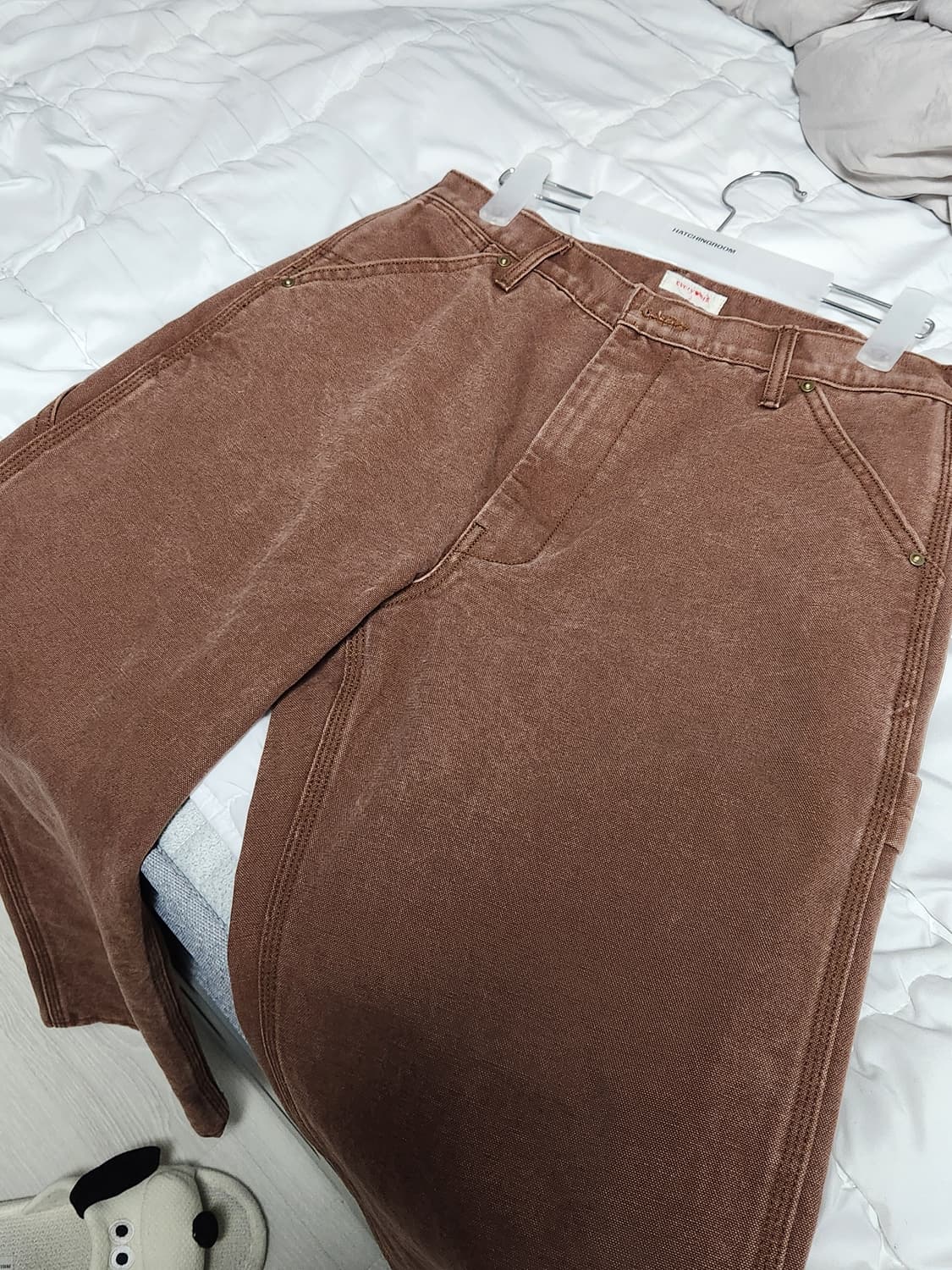 에브리원 워크팬츠 브라운 2사이즈 상품이미지1