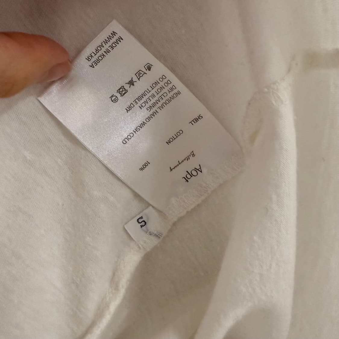 아옵트 x bella wooyoug 빈티지 스타일 티셔츠 상품이미지6